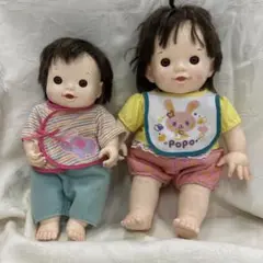 ぽぽちゃん　本体　ちいぽぽちゃん　人形本体　2体と服のセット