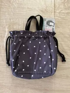 【新品未使用】おむつポーチ ハート柄 モリノリンクル
