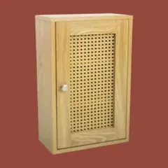 Cane Weave Rattan Cabinet