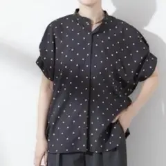 ジャーナルスタンダード レサージュ タックスリーブシャツ ドット　黒