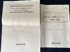 四谷大塚　公開組分けテスト6年生8回2019年4月