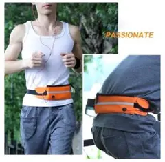 ウエスト ランニングポーチ ウォーキング カバン 新品 軽量 ジョギング 大容量