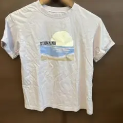GU STUNNINGプリント 薄紫色のTシャツ サイズ150