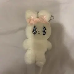 ミスターバニー　白　キーホルダー