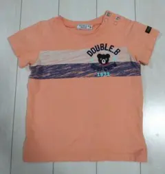 DOUBLE.B Tシャツ 90cm オレンジ　ミキハウス