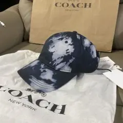 新品/COACH/タイ　ダイ　プリントベースボール/キャップ正規品