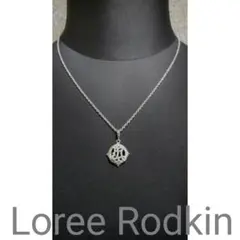 正規美 Loree Rodkin ローリーロドキン ゴシックLRロゴ ネックレス