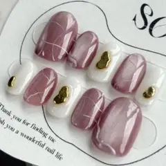 【short oval M】【現品販売】ニュアンスネイル　#そうねいるM