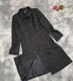MICHEL KLEIN ミッシェルクラン(38)ツイードロングコート