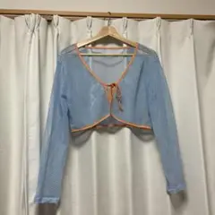 FRIFUL カラーブロック フィッシュネット ウエストリボン シアートップ