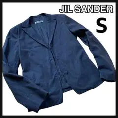 美品 JIL SANDER ジルサンダー ジャケットSウール ダークグレー 濃
