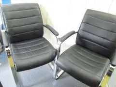 OFFICE GUESTSIDE チェア 椅子 2Pセット△NC