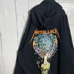 H&M METALLICA グラフィックパーカー ブラック