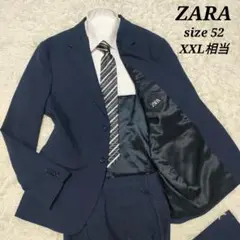 XXL相当 ザラ スーツ セットアップ シングル 2B 総裏地 グレンチェック