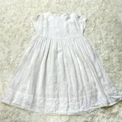 ピュアルセシン（PUAL CE CIN）リネンロングワンピース　生成り