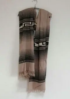 グレースコンチネンタル メキシカン大判 ストール ベージュ マフラー ショール