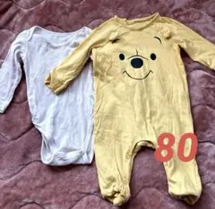 Disneyプーさんロンパース&UNIQLOロンパース