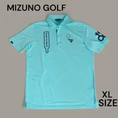 MIZUNO GOLF 水色半袖ポロシャツ XLサイズ