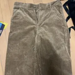 ユニクロ UNIQLO コーデュロイレギュラーフィットパンツ ブラウン