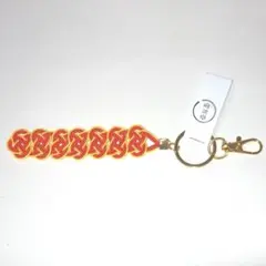 【新品】水引 キーホルダー ハンドメイド 開運 縁結び プレゼント オレンジ