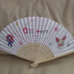 大阪万博ミャクミャク＆献血ちゃん　限定コラボ扇子