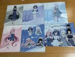 ブルーアーカイブクリアファイル6種コンプ 10枚ローソン