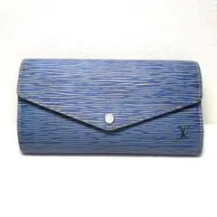 LOUIS VUITTON 二つ折り長財布 エピ デニム ポルトフォイユ サラ
