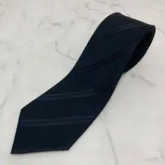 美品　希少　フォーマルネクタイ　ストライプ　ドット柄　ブラック　シルク