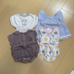 女の子ベビー服4着まとめ売り　サイズ70