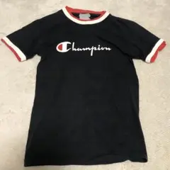 Champion ロゴ Tシャツ 半袖 黒/赤/白