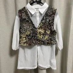 apres jour mignon ゴブランビスチェ　シフォン風シャツ付き
