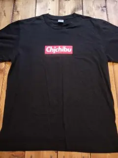秩父 ロゴ Tシャツ ブラック