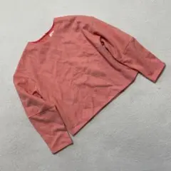 OPAQUE.CLIP 長袖トップス ピンク ワッフル地 Mサイズ　オシャレ