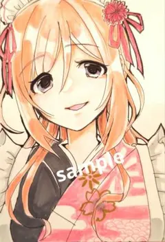 学園アイドルマスター 姫崎莉波 自作イラスト 原画
