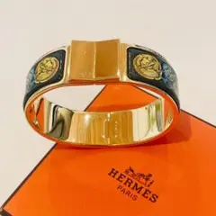 【美品】エルメス ロケエマイユ バングル ブレスレット アクセサリー