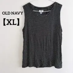 OLD NAVY ボーダーノースリーブ【XL】