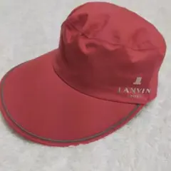 OLD LANVIN SPORT ランバン スポーツ ロングビルキャップ レッド