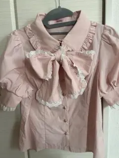 meltie waffle cake blouse-STRAWBERRYブラウス