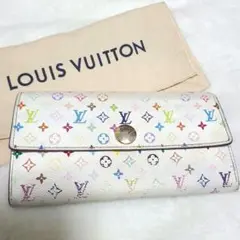 Louis Vuitton ルイヴィトン マルチカラー 長財布 ホワイト