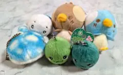 【未使用品】かわいいモフモフキーホルダー6体セット