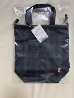 新品 未使用 ファミリア familiar シューズバッグ ブラックウォッチ