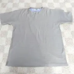 VAN グレー ストライプ Tシャツ Lサイズ