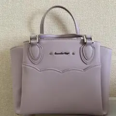 サマンサタバサ　ショルダー　バッグ　ピンク　ライラック
