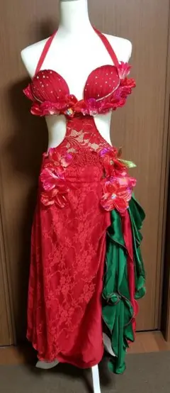 ベリーダンス衣装☆赤