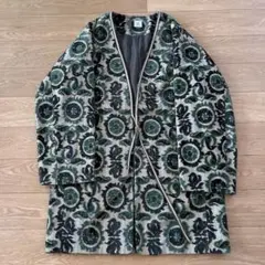 6 ROKU PILE CUT JACQUARD COAT 美品