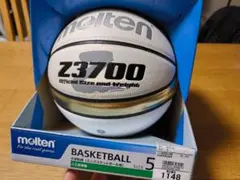 モルテン　5号球　バスケットボール　ホワイト　ゴールド　molten　ミニバス