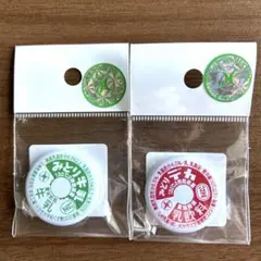 【新品・未開封】みどり牛乳、デカ・缶バッジ２個セット・九州乳業株式会社•大分※