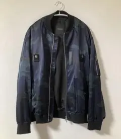 LOVELESS　ラブレス　ＭＡ１　ジャケット　Ｌ　ネイビー　カモ　迷彩