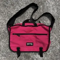 90s THRASHER メッセンジャーバッグ ピンク 差し色 シティ