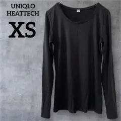 美品✨UNIQLO HEATTECH 【XS】ブラック 長袖ヒートテック